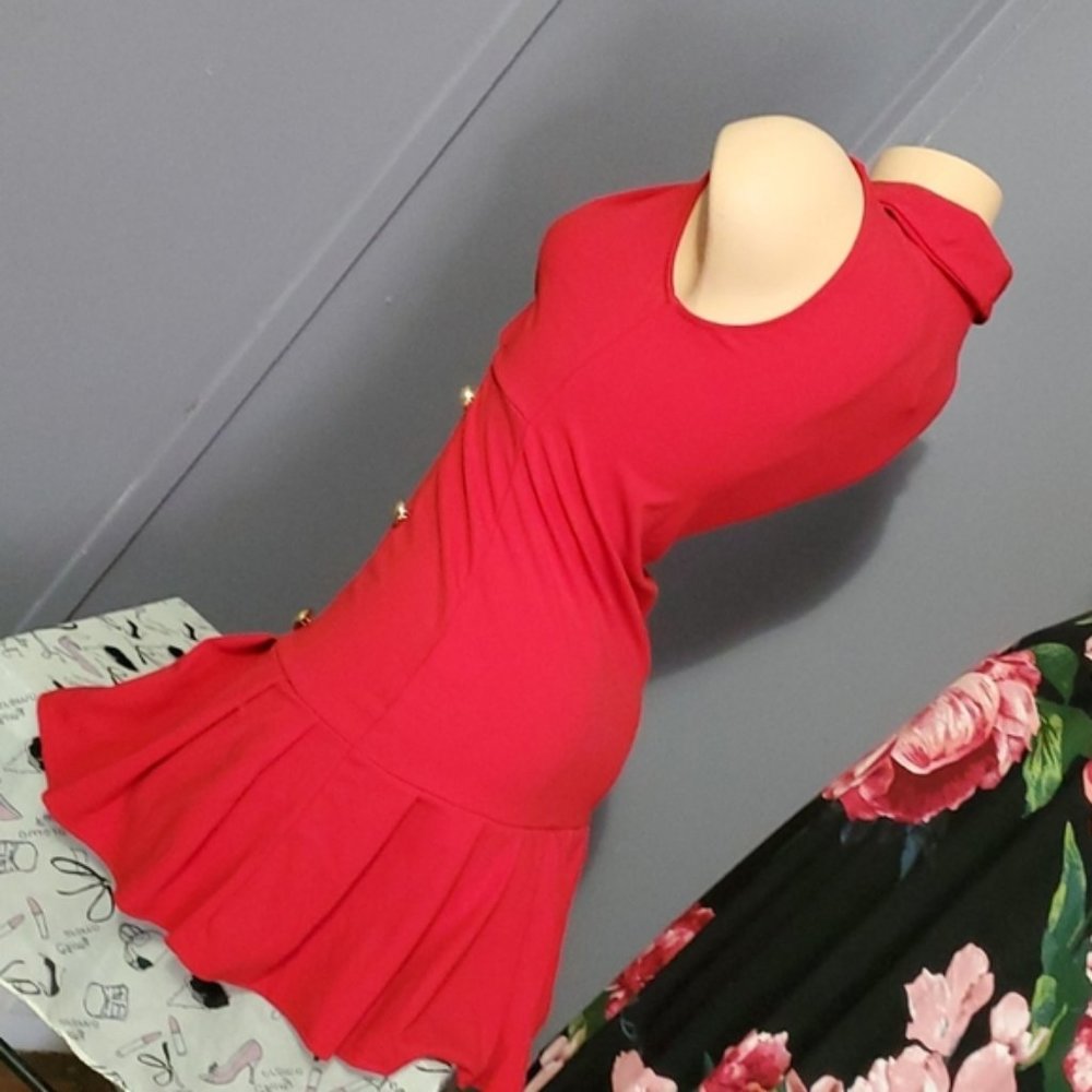 LAST ONES MPORTED STRETCHY TUXEDO DRESS SUPER CUTE & SEXY - Picture 7 of 9